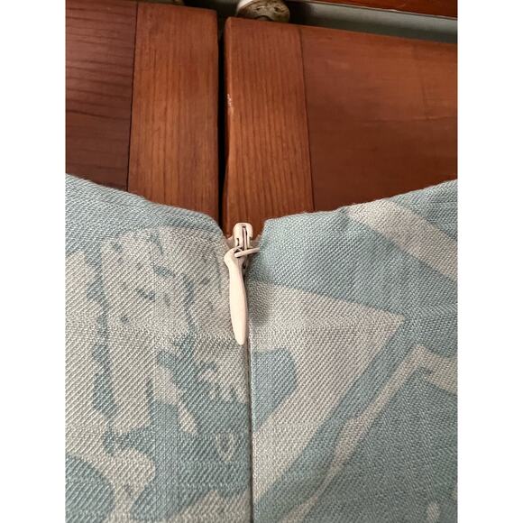 Kai Women's Hawaiian Crewneck Sheath Dress Sleeveless Light Blue Printed Size XS - Picture 6 of 7